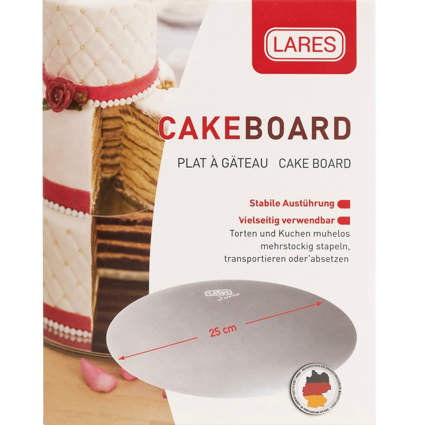 Lares Cakeboard 25cm Durchmesser