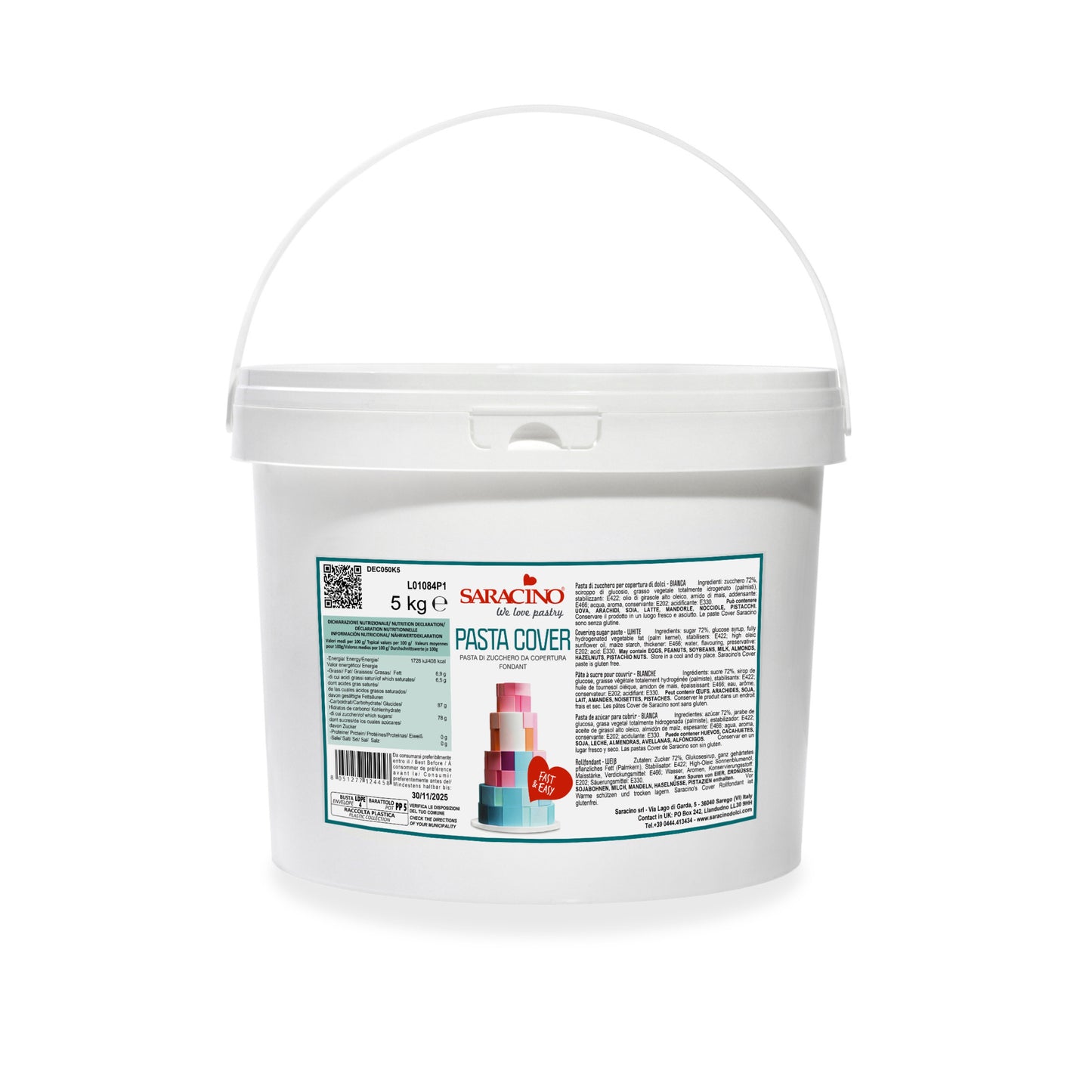 Saracino Cover Paste, weiß, 5kg