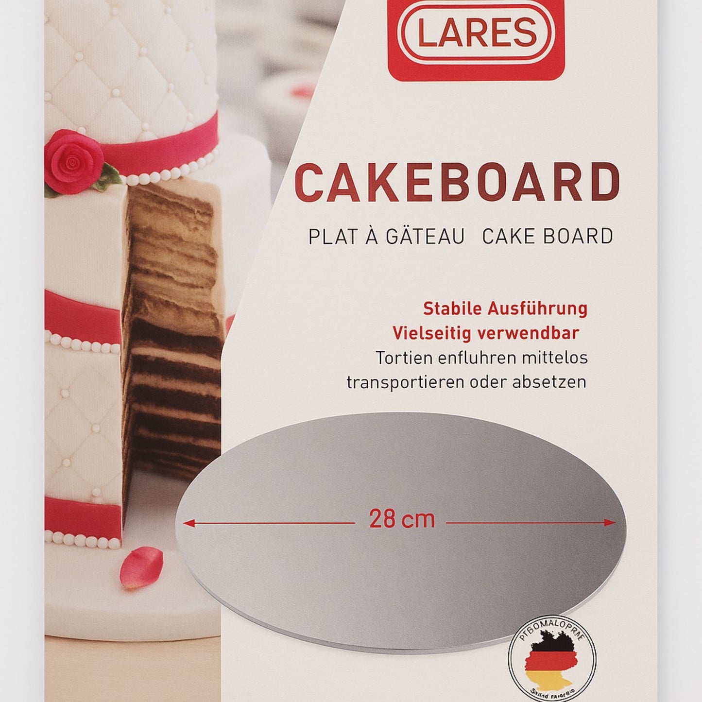 Lares Cakeboard 28cm Durchmesser